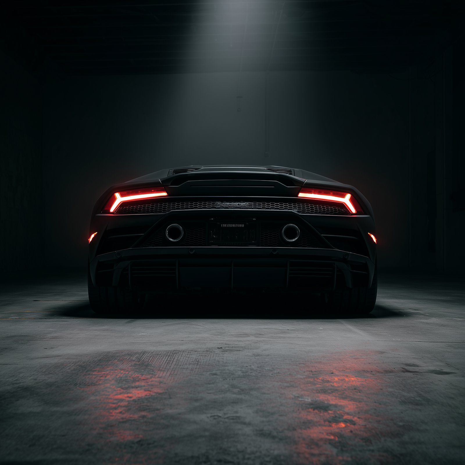 Lamborghini Huracán Evo rear view - Supercar hire Spain