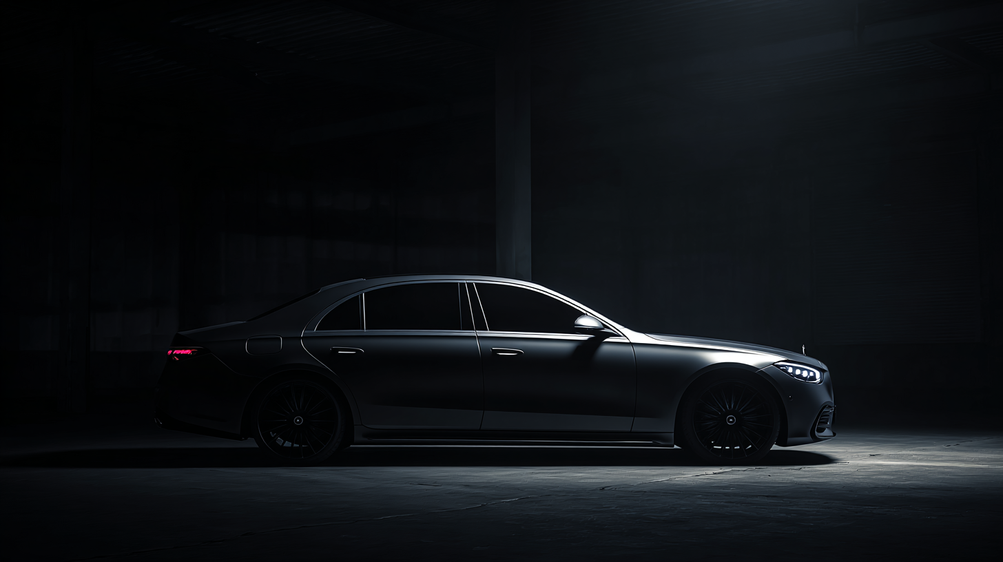 Mercedes S-Class rear view - Supercar hire Spain